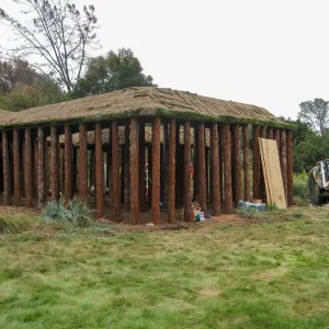 Construction of Herb Parker's â€˜Haven' labyrinth