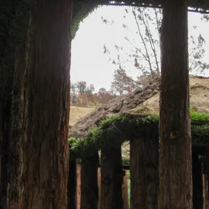 Construction of Herb Parker's â€˜Haven' labyrinth