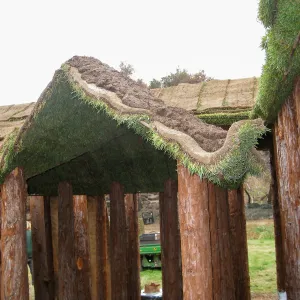 Construction of Herb Parker's â€˜Haven' labyrinth