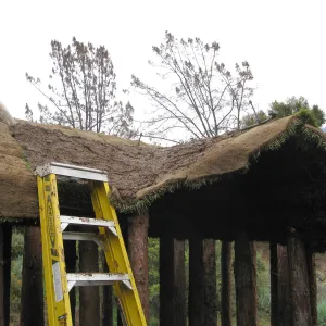 Construction of Herb Parker's â€˜Haven' labyrinth, Lisa Bogart