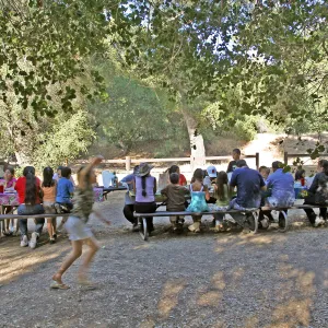 FamCamp 2008, Group at tables