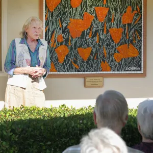 Dedication ceremony for â€œAfter the Rainsâ€ mosaic by Patti Jacquemain