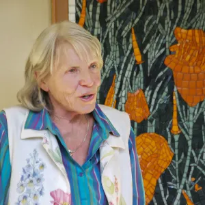 Dedication ceremony for â€œAfter the Rainsâ€ mosaic by Patti Jacquemain