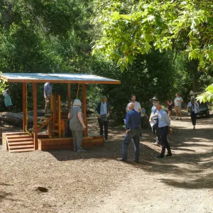 Garden's Board of Trustees visit the Garden Casitas