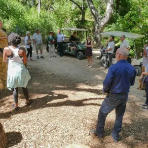 Garden's Board of Trustees visit the Garden Casitas