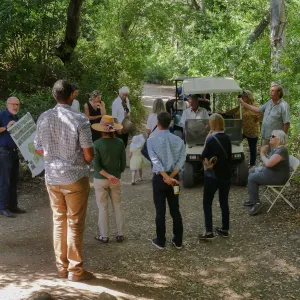Garden's Board of Trustees visit the Garden Casitas