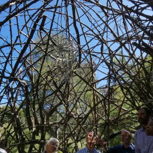 Garden's Board of Trustees visit the Garden Casitas