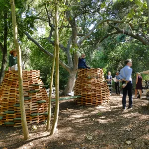 Garden's Board of Trustees visit the Garden Casitas