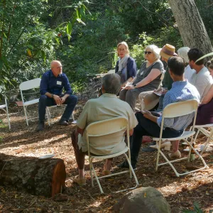Garden's Board of Trustees visit the Garden Casitas