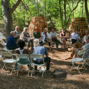Garden's Board of Trustees visit the Garden Casitas