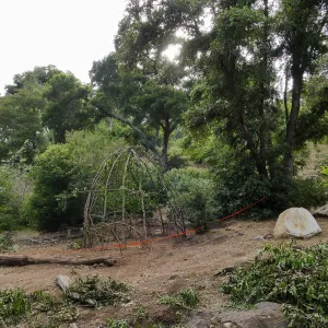 Big-Eared Woodrat House casita during construction