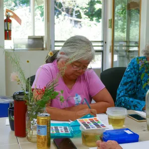 â€œPainting the Nativesâ€ class with Deborah Dal Zuffo
