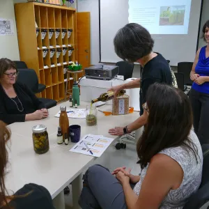 â€œHerbal Stress Relief Kit Workshopâ€ with Emily Sanders assisted by Nan Capell