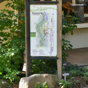 New map display at the entrance