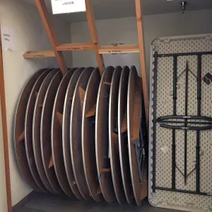 San Luis Obispo Botanic Garden Table Storage