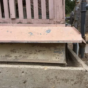 Repair of Garden Growers Lath House, northeast corner, rodent barrier