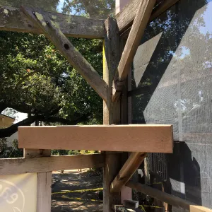 Repair of Garden Growers shade structure