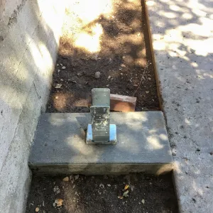 New Patio shade structure tie-downs