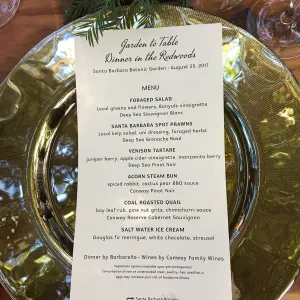 Garden to Table Dinner in the Redwoods