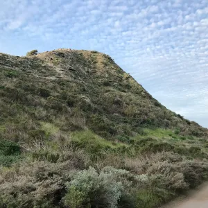 Hills and Clouds, Main road from Santa Rosa Island Research Station Lodge