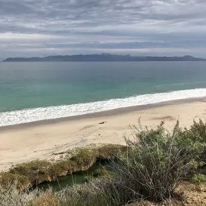 Santa Cruz Island and beach, Above Water Canyon