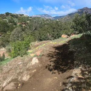 Building new trail on west slope of PCC ridge for new Island Section