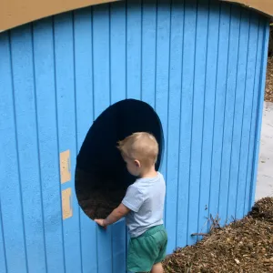 Children playing in the Halfling House Casita