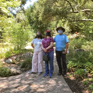 Garden visitors at reopening