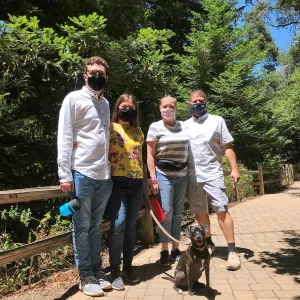 Garden visitors at reopening