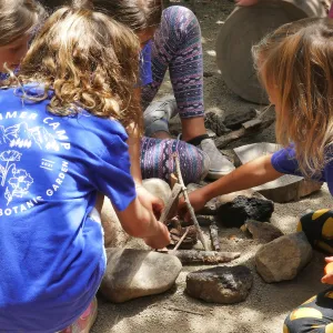 Acorn Adventurers Summer Campers at the Woodrat House Casita