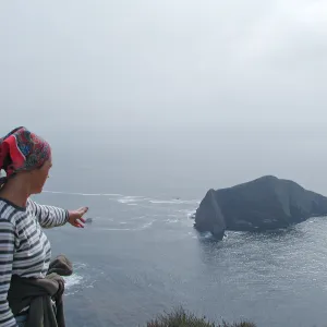 Santa Barbara Island Trip, Sally Isaacson and Sutil Island