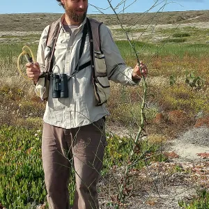 Casey Richart on San Clemente Island