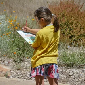Create in Nature Summer Camp Meadow Painting Activity
