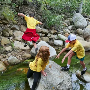 Neighbors in Nature Summer Camp, Mission Creek exploration activity