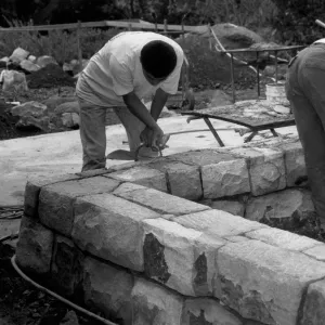 Stone walls (under construction) - Home Demonstration Garden