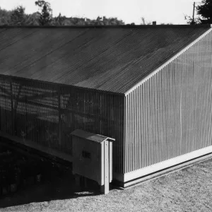 SBBG Horticulture Building, lath house in Courtyard location
