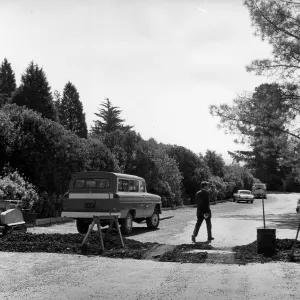 Parking Lot at SBBG, early 1960s