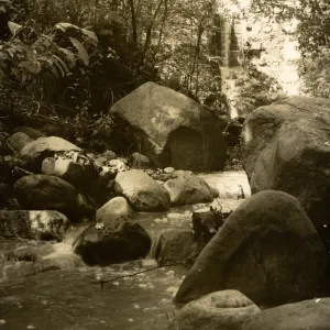 Mission Creek below dam, 1960's