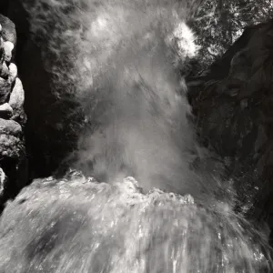 top of Mission Dam waterfall, SBBG