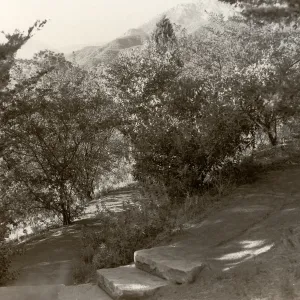 Porter Trail switchback, stone steps