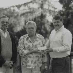 Ielene B. Morrow with Dieter Wilken and Ed Schneider