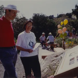 Mayor Shiela Lodge at the Home Demonstration Garden opening