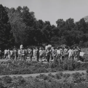 School children in the Garden