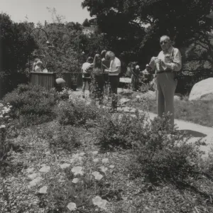 Visitors in the Home Demonstration Garden
