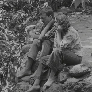 visitors in the Garden