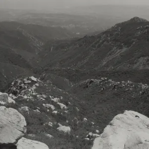 view of Mission Canyon from La Cumbre Peak