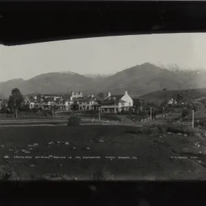 Crocker Row with Mission behind, Santa Barbara