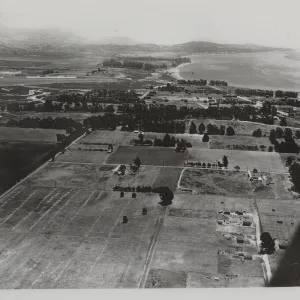 Goleta viewing east to Santa Barbara, from the air