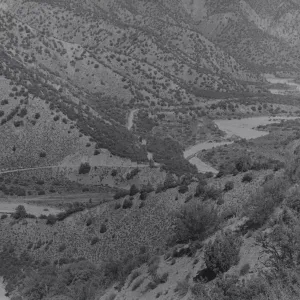 Santa Barbara Canyon, from the air