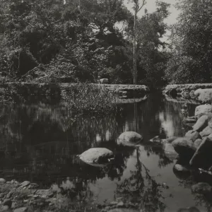 Mission Creek pool above old Mission Dam, circa 1920's